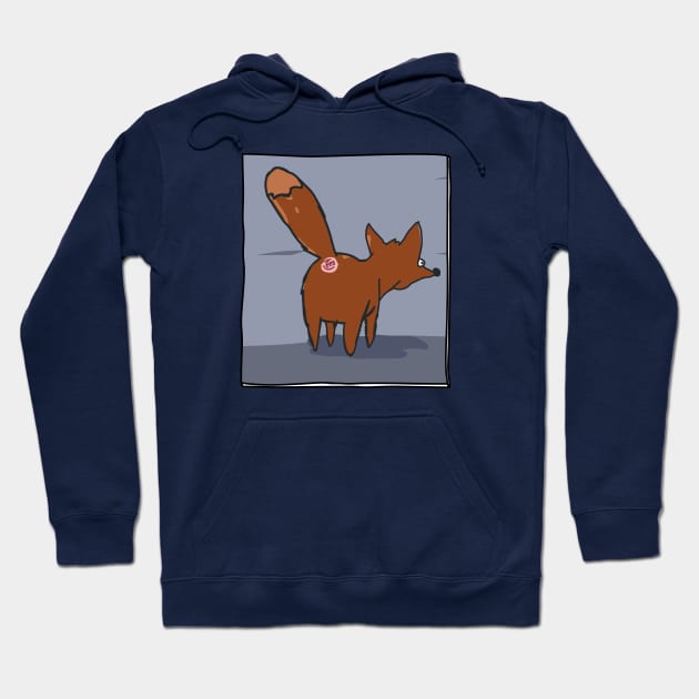 Butts Butts Butts - Fox Hoodie by duckandbear